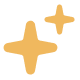 Two yellow stars on a white background, creating a vivid contrast between the two colors
